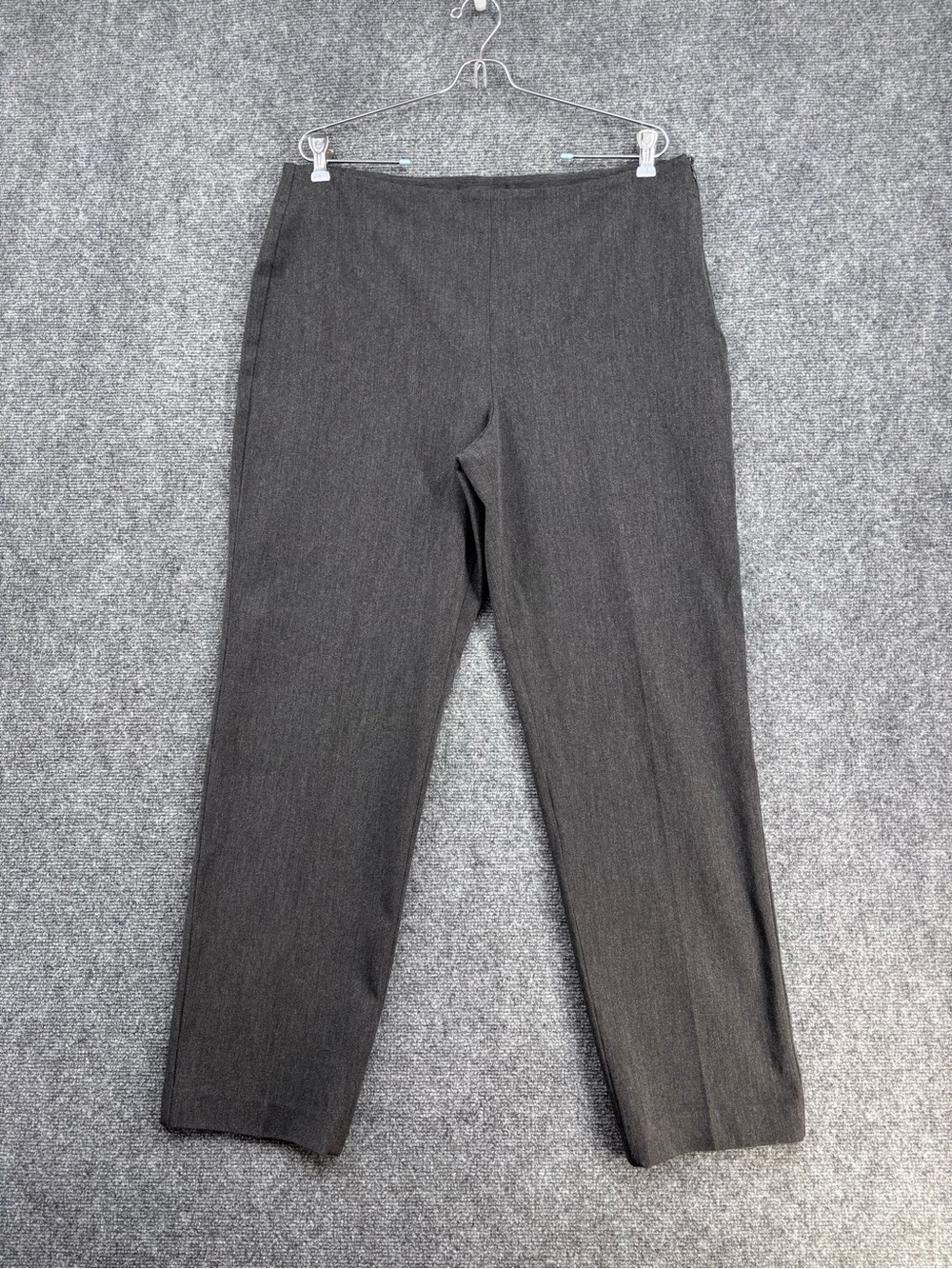 Talbots Gray Heritage Office Side Zip Straight Leg Pants Women’s 14